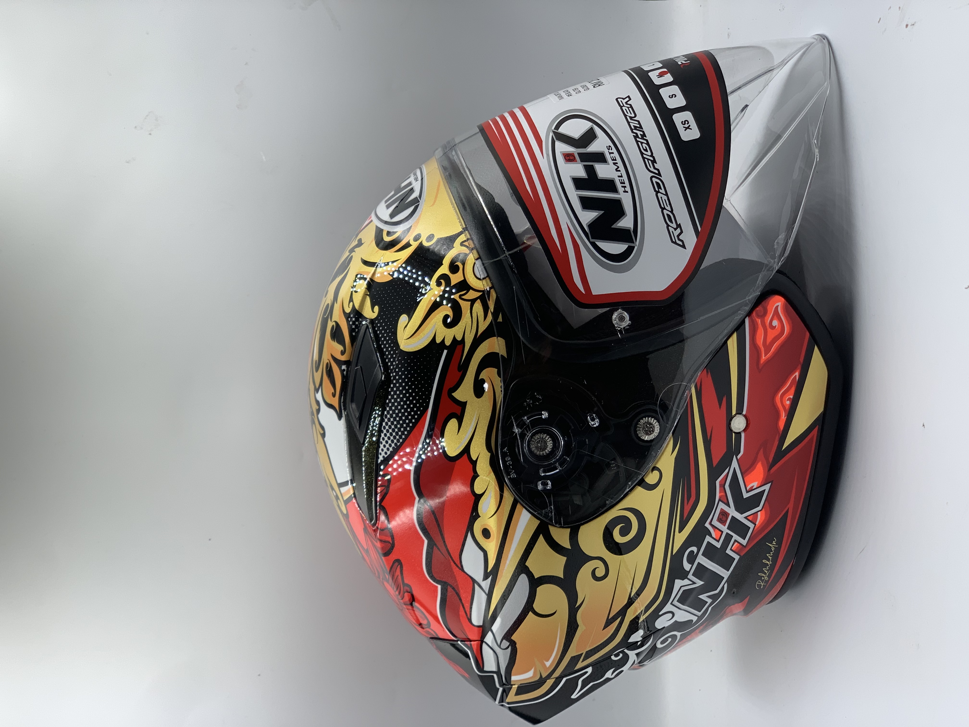 NHK Helmet Ivan Ortola #6( SANDYAKALA) Black Gliter Gold Glossy (ECE 22.06)